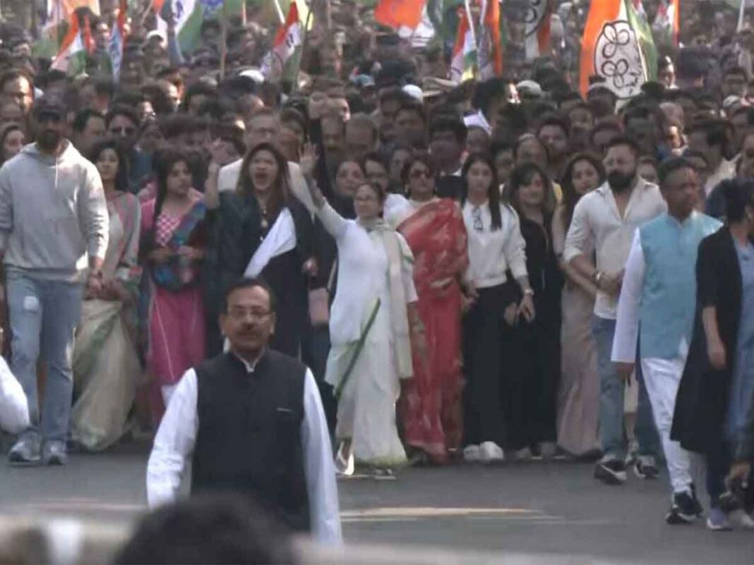 Mamata Led Protest March in Kolkata