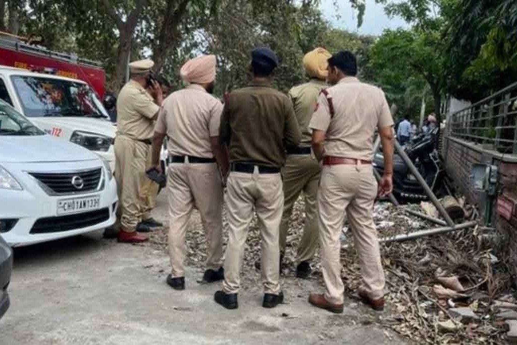 Blast outside BJP office in Chandigarh