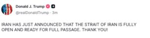 Hormuz Strait opened after 49 days, big announcement from Iran, big relief to the world and India