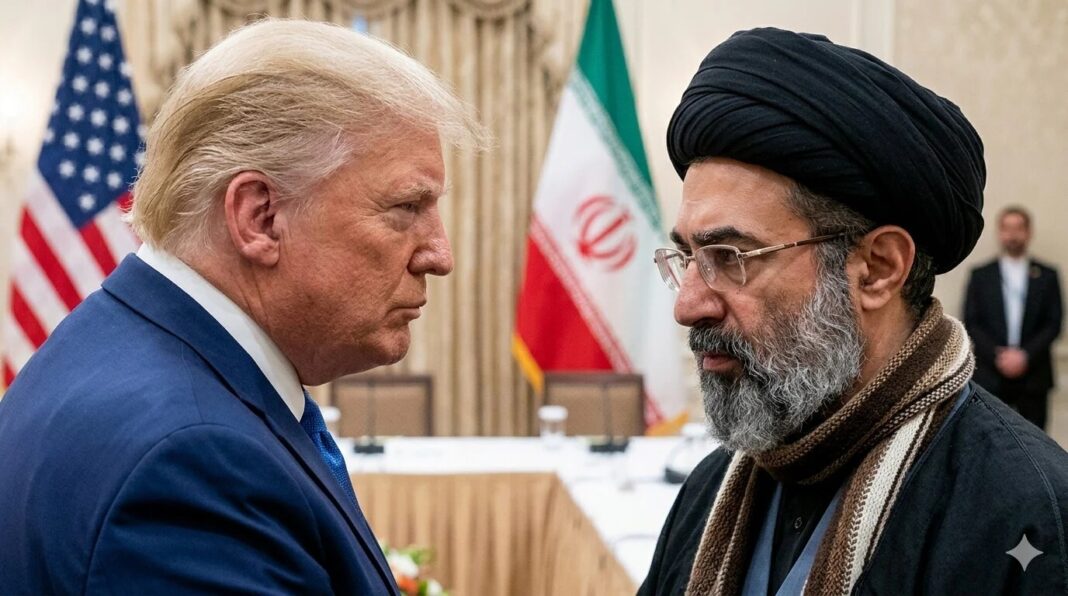 Donald Trump and Mojtaba Khamenei