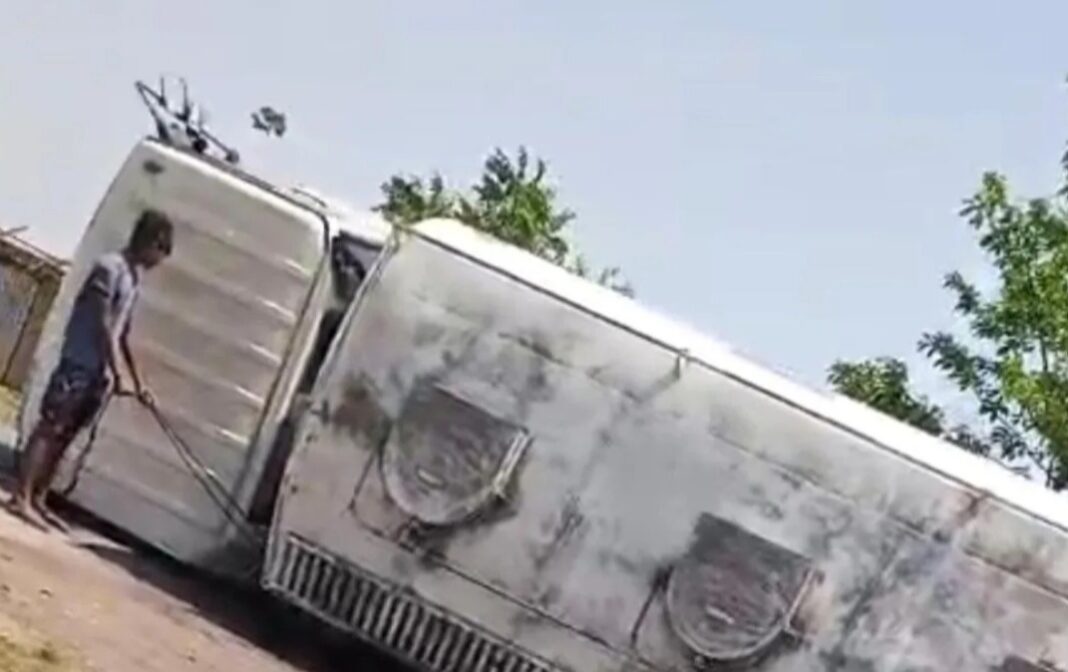 Ethanol Tanker Overturned