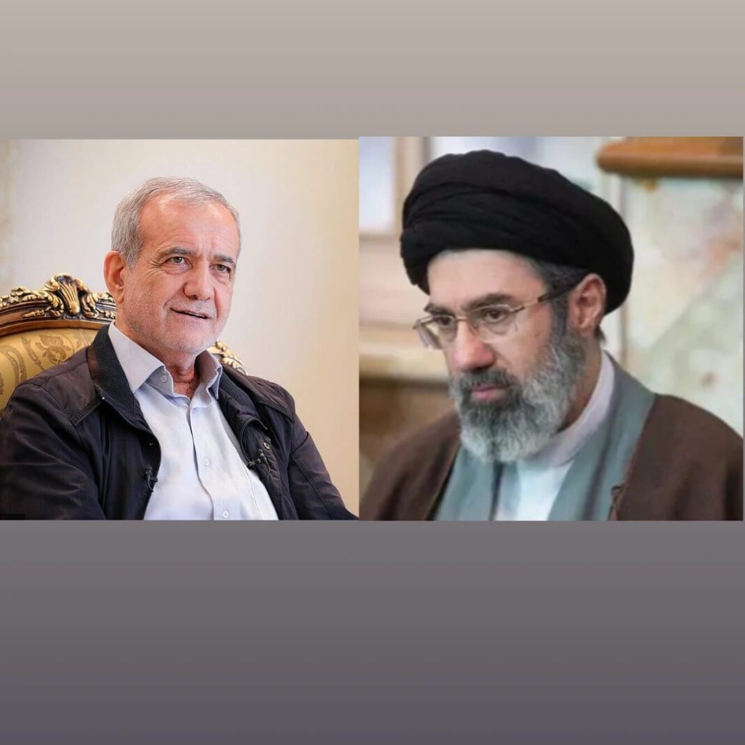 Masoud Pezeshkian And Mojtaba Khamenei