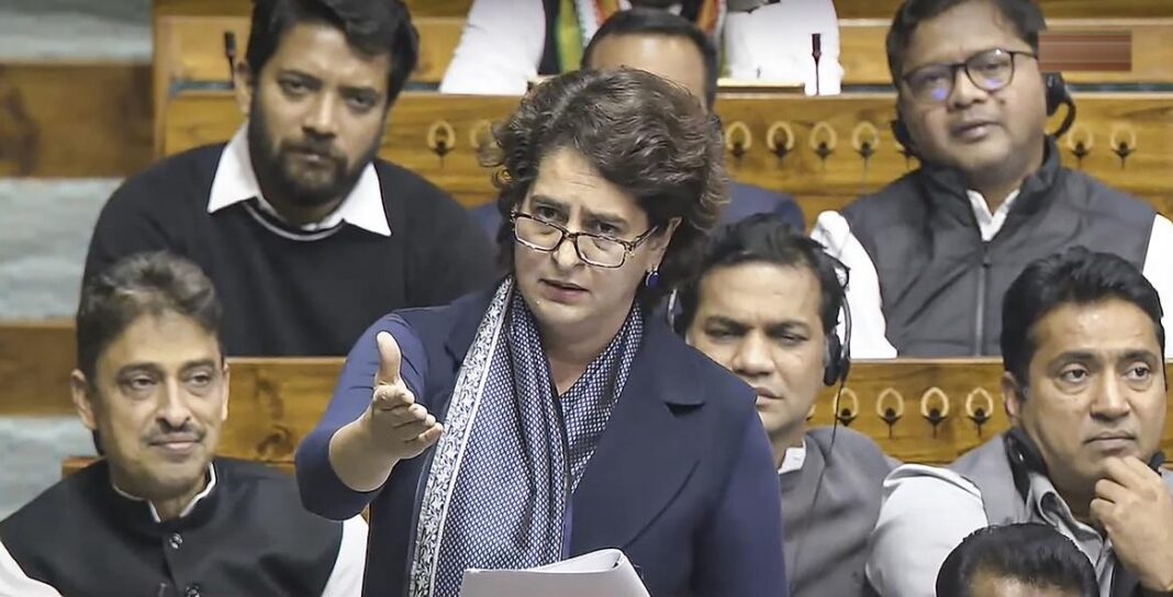 “चाणक्य भी चौंक जाते” — प्रियंका गांधी का अमित शाह पर तंज, ठहाकों से गूंजा लोकसभा Priyanka Gandhi in Lok Sabha